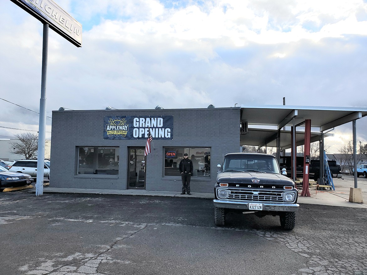 Courtesy photo
Brent Reidt stands in front of Appleway Auto Repair at 110 E. Appleway (in the former Kenny V's Tire building) in Coeur d'Alene.