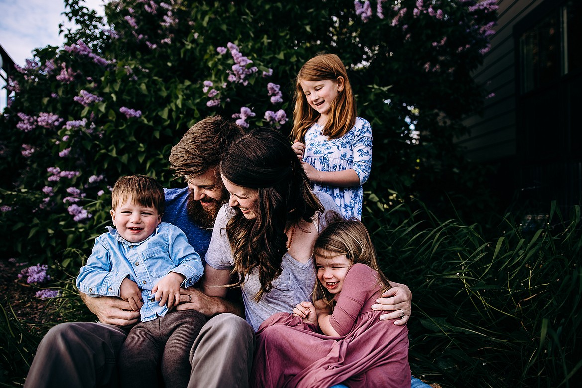 Courtesy photo
Natural parenting products and services are offered at Inland Mama, located in Suite E at 614 E. Seltice Way in Post Falls. Owners Martin and Amy Plass are pictured with their children.