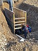 Trench worker rescued