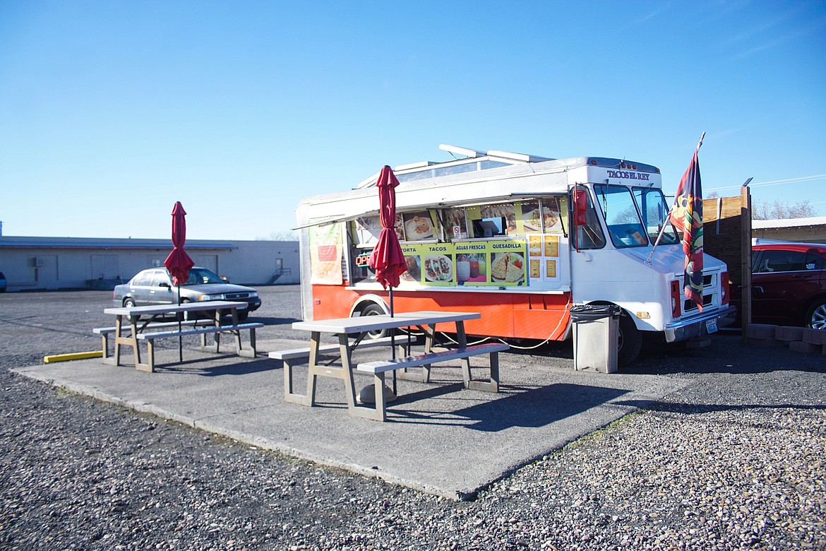 The Tacos El Rey truck on Broadway Ave. in Moses Lake.