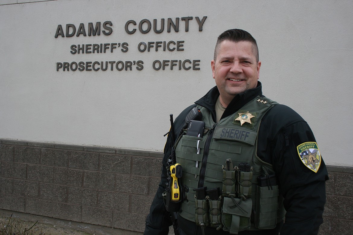 Adams County Sheriff Dale Wagner outside the ACSO station in Othello.