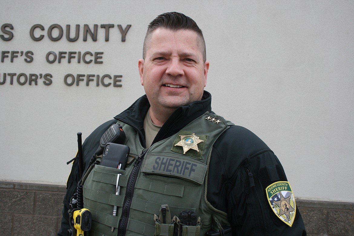 Adams County Sheriff Dale Wagner outside the sheriff's office station in Othello.
