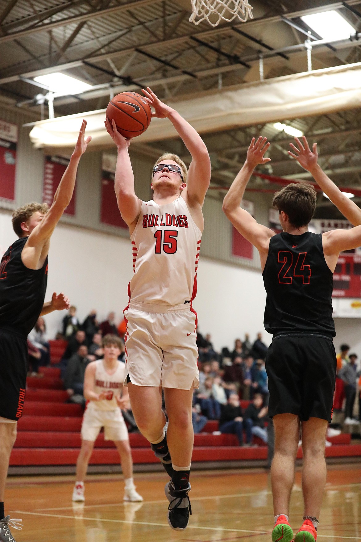 Ethan Butler attempts a layup during the fourth quarter of Wednesday's game.
