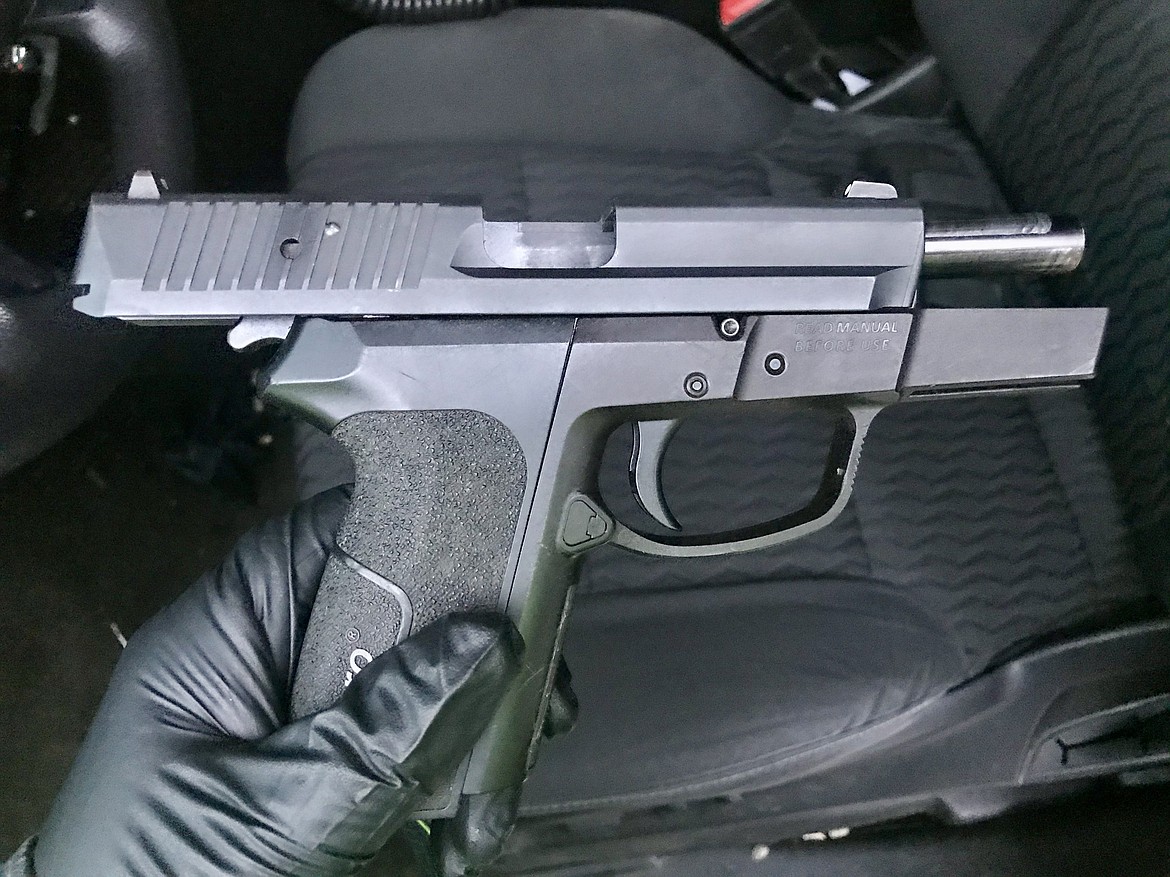 A SIG P320 handgun that was seized from the only marijuana trafficker that was arrested during the operation.