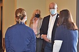 Gov. Gianforte visits Polson vaccination clinic