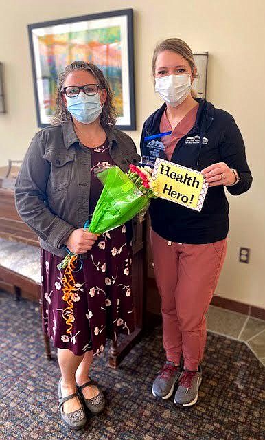 Through the Clark Fork Valley Hospital’s Virtual Baby-Bistro/Baby-Friendly Team, Cassie Craft, right, and Sara Nestor, left, offer on-site classes providing virtual support to new mothers on topics like lactation, breastfeeding and milk supply. Thousands of people from the Plains community and beyond have benefited from this service that offers a way for women to connect and share their stories. (Photo courtesy Clark Fork Valley Hospital)