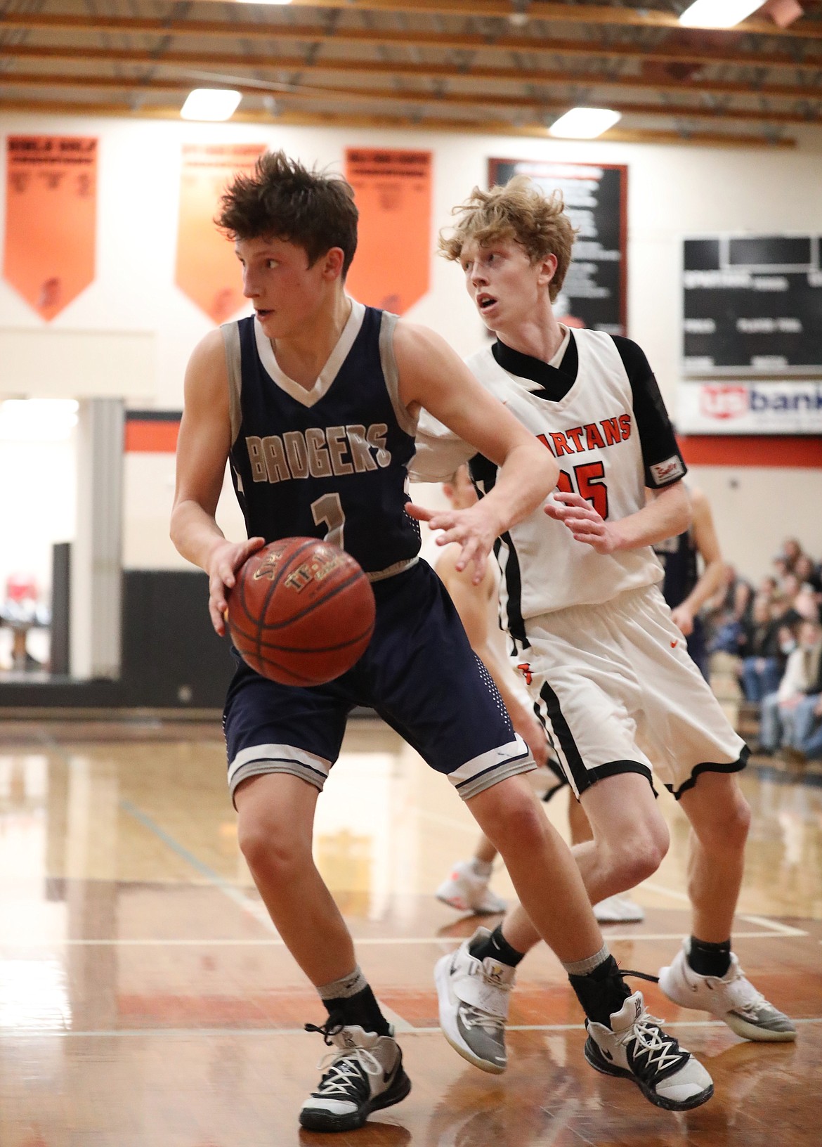 Sophomore Ridge Williams looks to attack the paint for Bonners Ferry on Saturday.