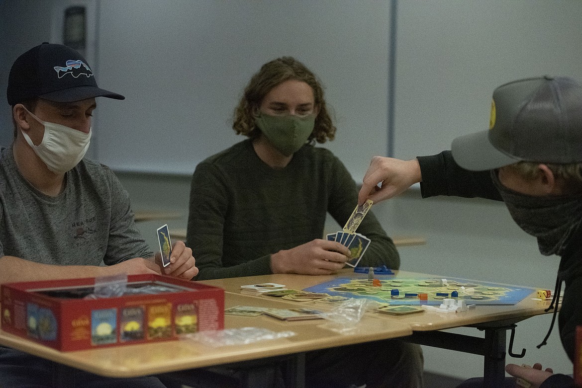 Students play a board game at Bigfork Schools.
Courtesy of Bigfork High School Yearbook Staff