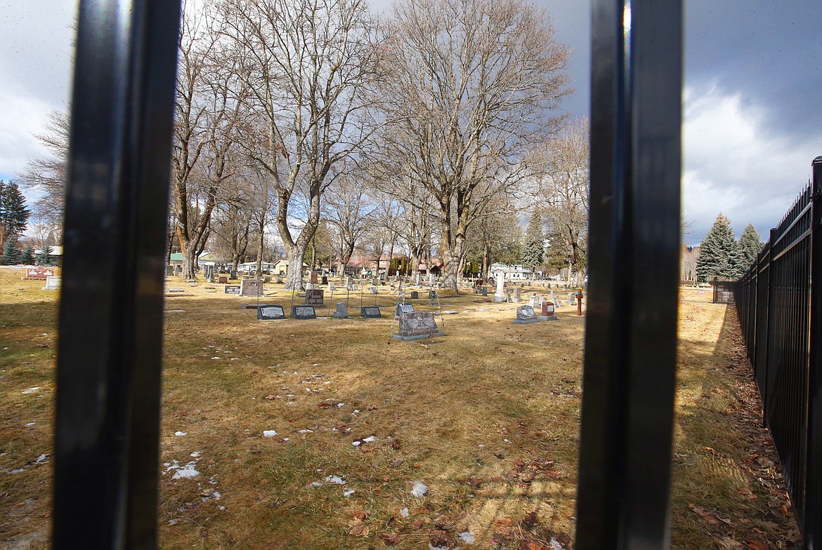 New black steel fencing was recently installed at St. Thomas Cemetery.