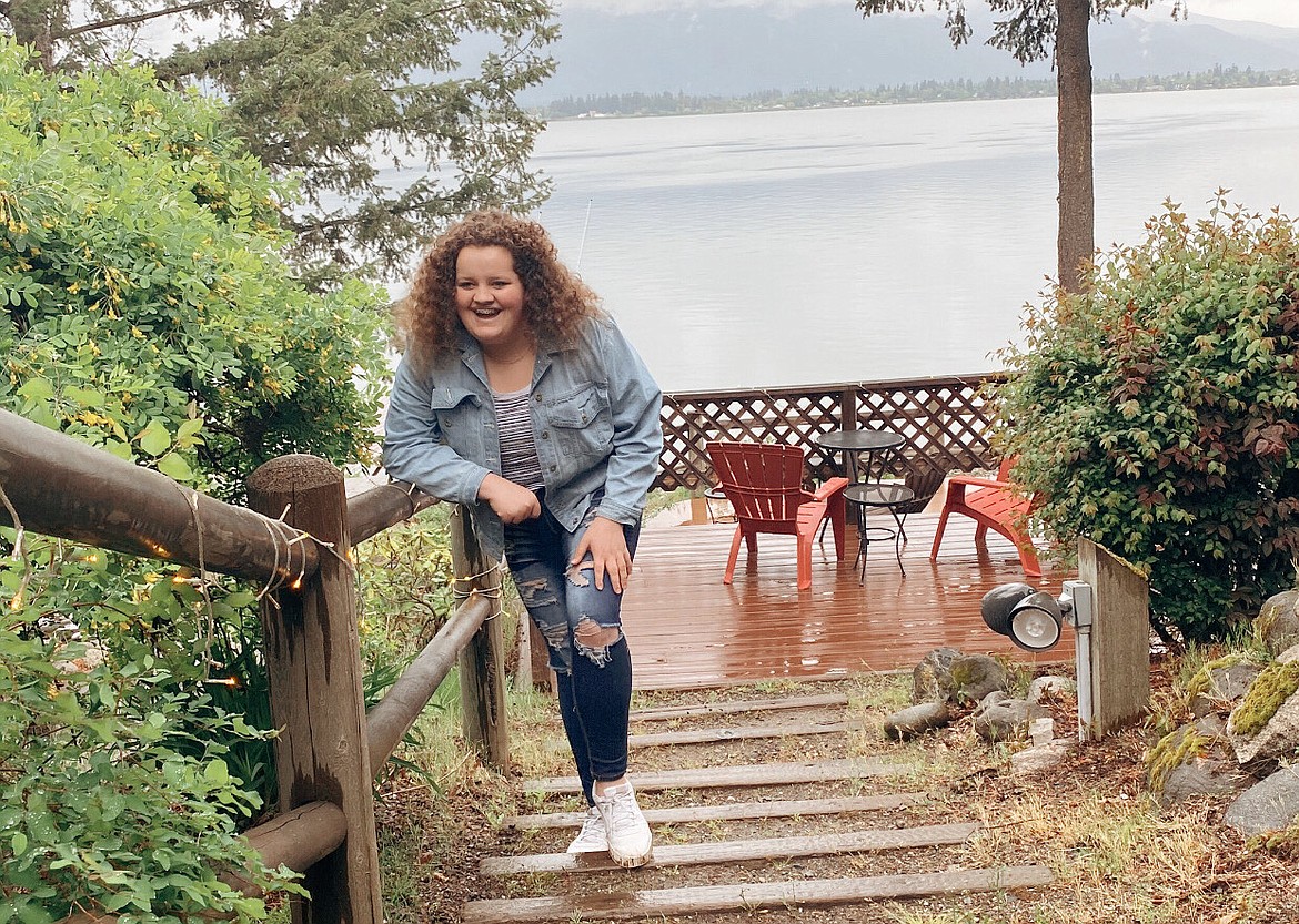 Kaylea Ollerton, a Ponderay Rotary scholarship recipient, is shown in a photo near Lake Pend Oreille.