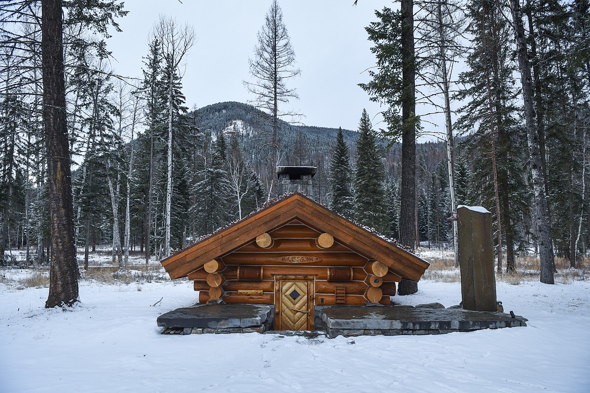 The Maa Sauna at Relics Retreat near Eureka on Tuesday, Feb. 16. (Casey Kreider/Daily Inter Lake)