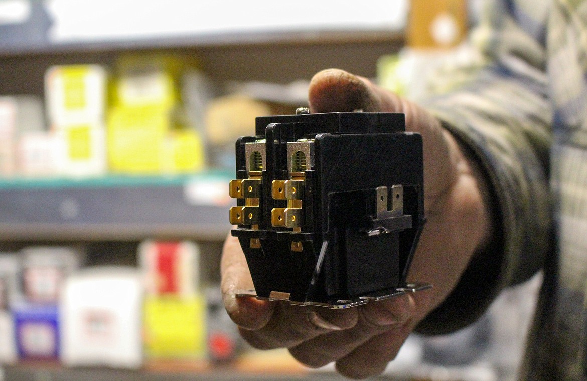 Contactors, like the one pictured, and capacitors are two of the biggest items replaced in HVAC unit maintenance and repairs, Dave Carlson said.