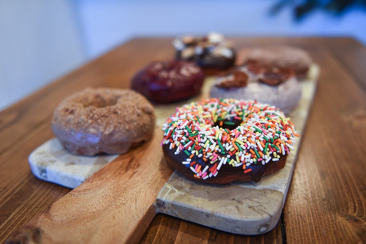 A selection of doughnuts at The Farmhouse Inn and Kitchen in Whitefish on Thursday, March 4. (Casey Kreider/Daily Inter Lake)