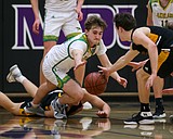 STATE 4A BOYS BASKETBALL: Shorthanded Hawks grounded