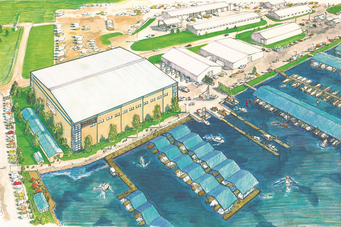 Artist rendering Hagadone Marine Group
An artist rendering depicts the Hagadone Marine Group's $15 million dray stack facility, with construction to begin this summer.