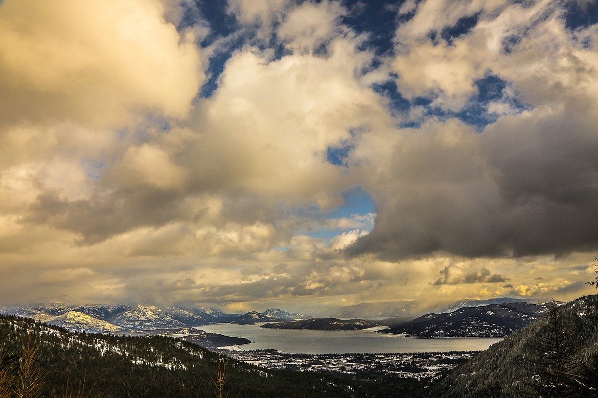 Local photographer Don Fisher captured this scenic shot of winter clouds overlooking the city of Sandpoint. If you have a photo that you took that you would like to see run as a Best Shot or I Took The Bee send it in to the Bonner County Daily Bee, P.O. Box 159, Sandpoint, Idaho, 83864; or drop them off at 310 Church St., Sandpoint. You may also email your pictures in to the Bonner County Daily Bee along with your name, caption information, hometown and phone number to bcdailybee@bonnercountydailybee.com.