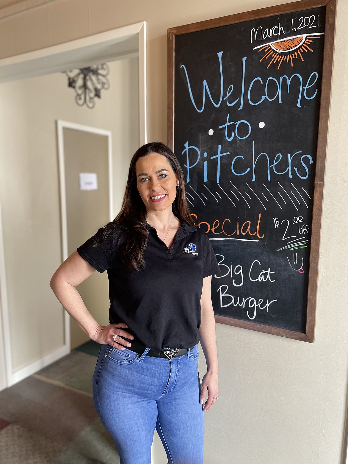 Brandi Arredondo, co-owner of Pitchers sports bar in downtown Warden.