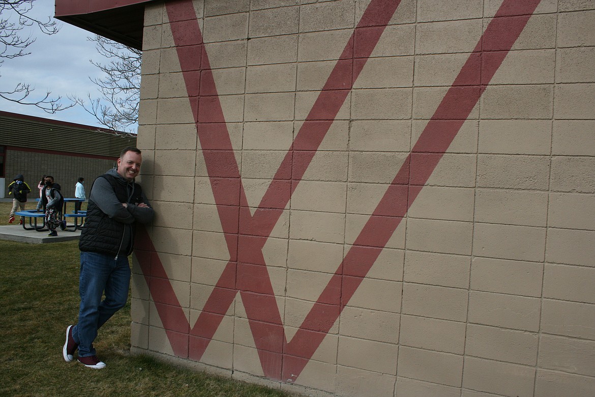 Wahluke School District superintendent Andy Harlow outside the district administration building Friday.