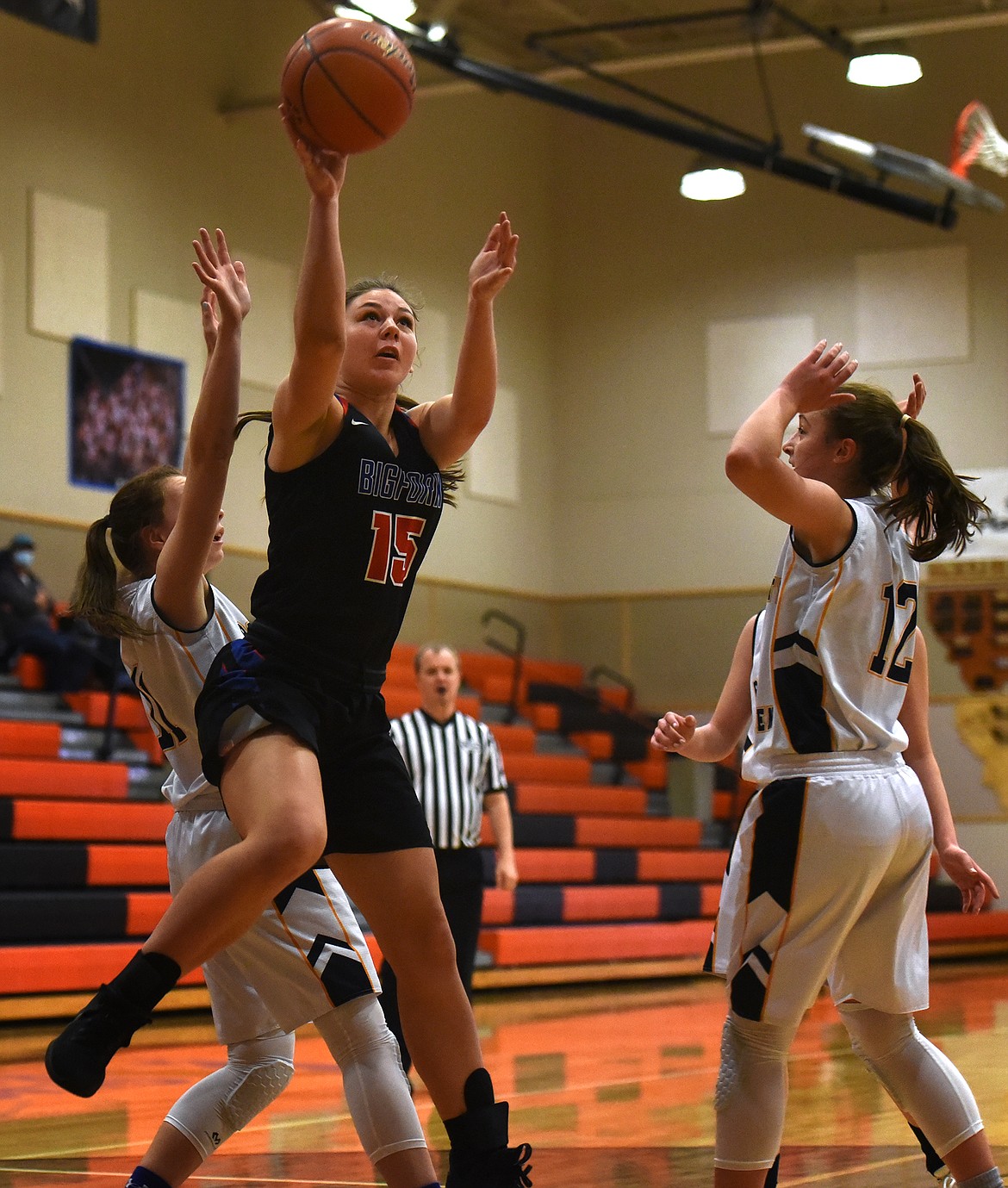 The Valkyries battled it out on the court during the Western B Divisional Basketball Tournament in Eureka last weekend.
Jeremy Weber/Bigfork Eagle