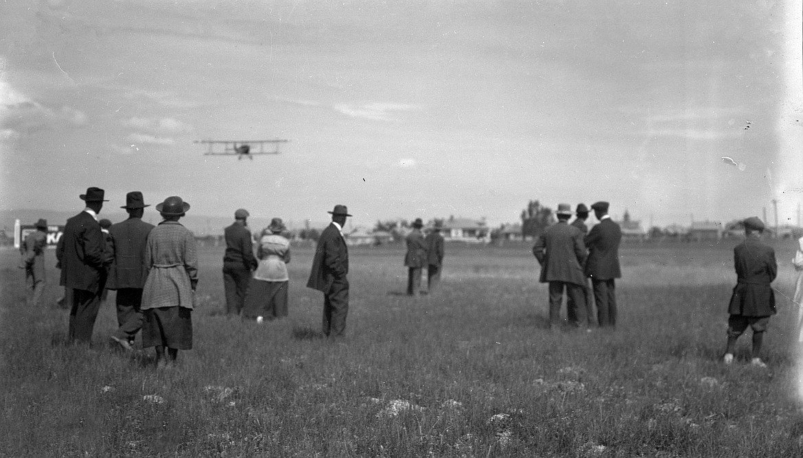 A photo marked "Air Mail 1920" could show some of the earliest airmail being delivered to Kalispell. (Vernon Weed photo)