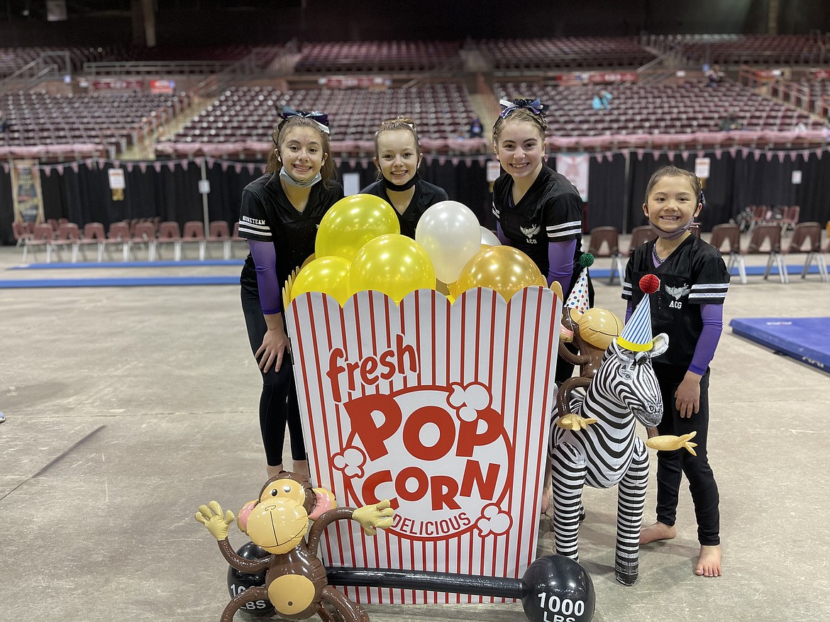 Courtesy photo
Avant Coeur Gymnastics Level 8s took 4th as a Team at the Under the Big Top Meet in Nampa. From left are Jazzy Quagliana, Eden Lamburth, McKell Chatfield and Vivi Crain.
