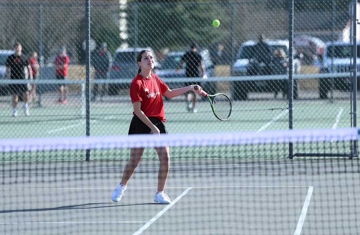 Olivia Petruso stares down her shot on Wednesday.