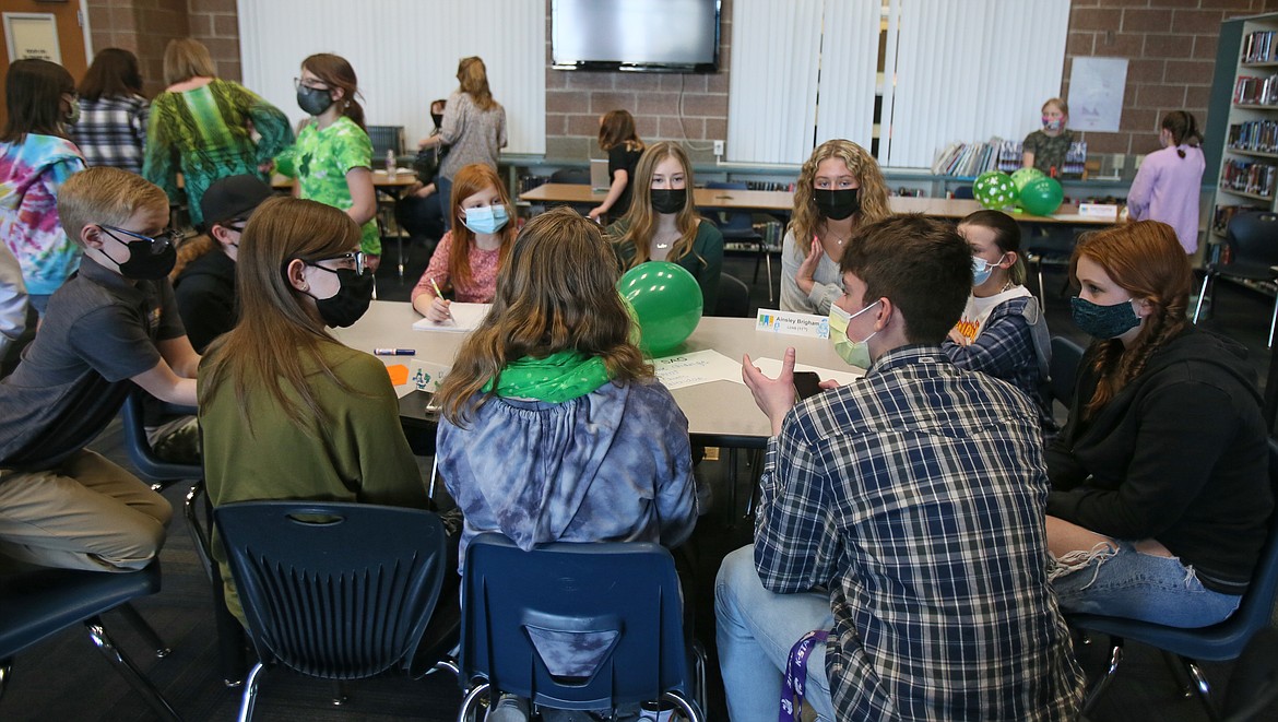 Minds meet across schools and grade levels Wednesday afternoon during the first in-person session of the Coeur d'Alene School District's inaugural Student Advisory Group. Students discussed issues ranging from bullying and mental health to keeping up on the superintendent search.