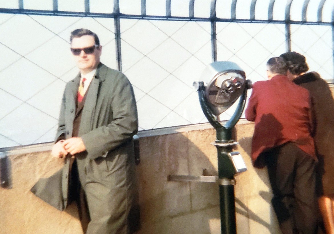 Dick Compton early in his career on top of the Empire State Building.