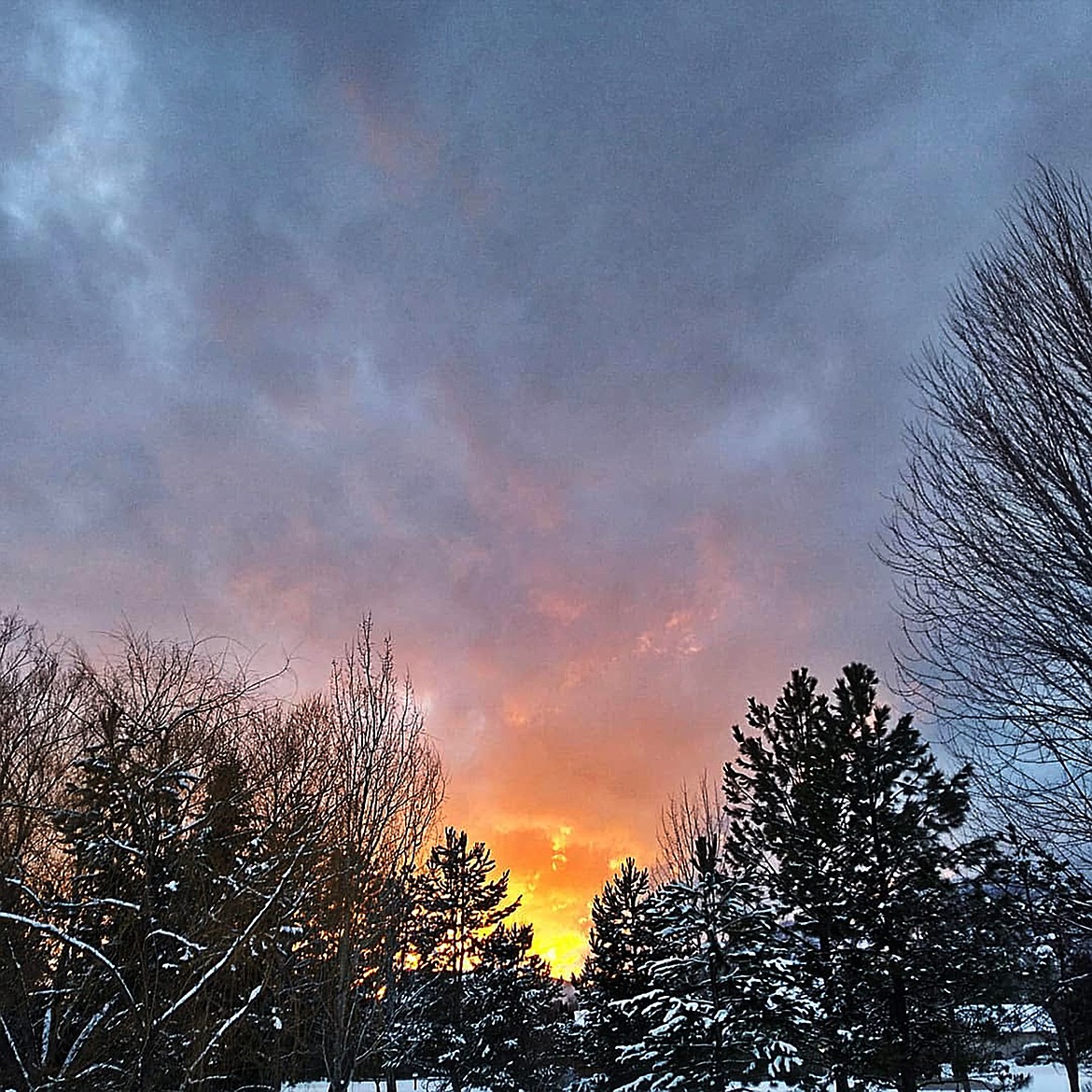 Sara Muckler captured this Best Shot of a beautiful sunset after a late February snowfall. If you have a photo that you took that you would like to see run as a Best Shot or I Took The Bee send it in to the Bonner County Daily Bee, P.O. Box 159, Sandpoint, Idaho, 83864; or drop them off at 310 Church St., Sandpoint. You may also email your pictures in to the Bonner County Daily Bee along with your name, caption information, hometown and phone number to bcdailybee@bonnercountydailybee.com.