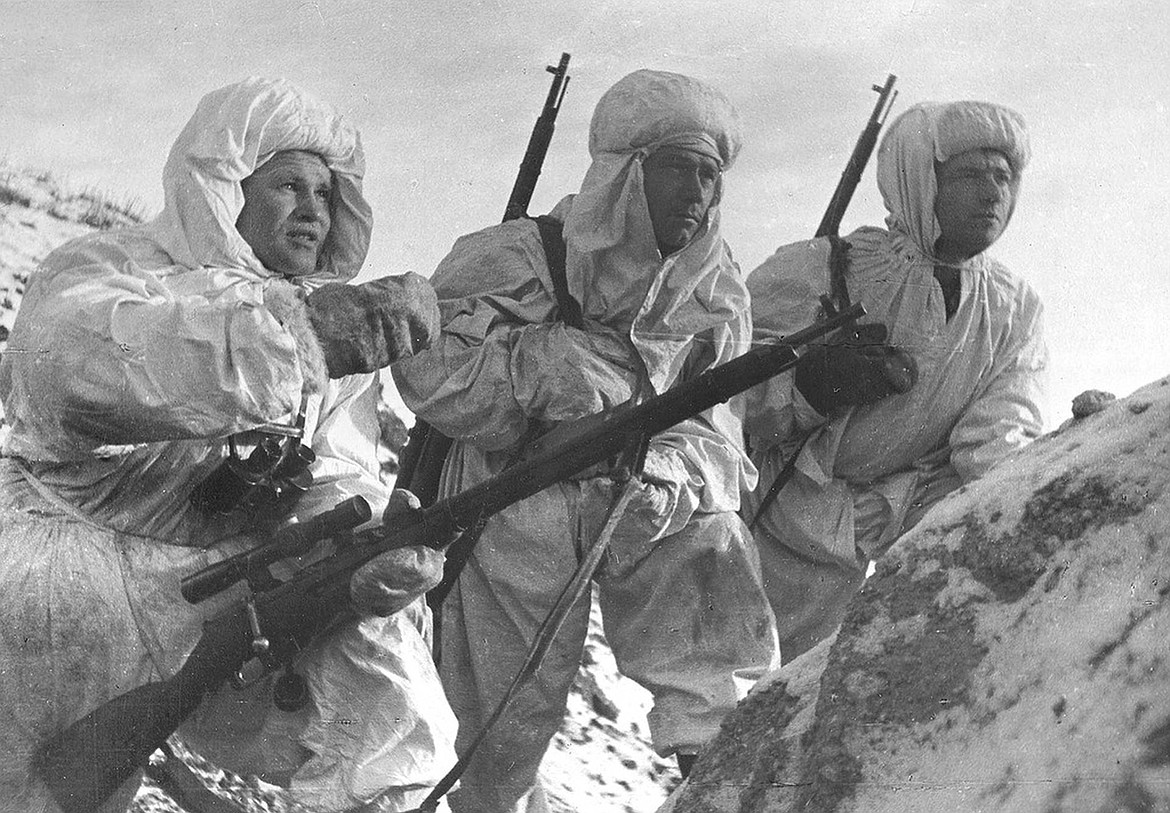 Russian snipers in World War II.