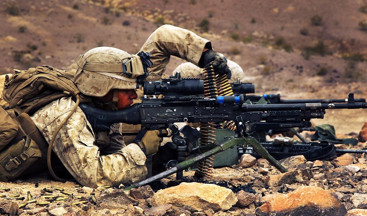 Marines practicing in California.