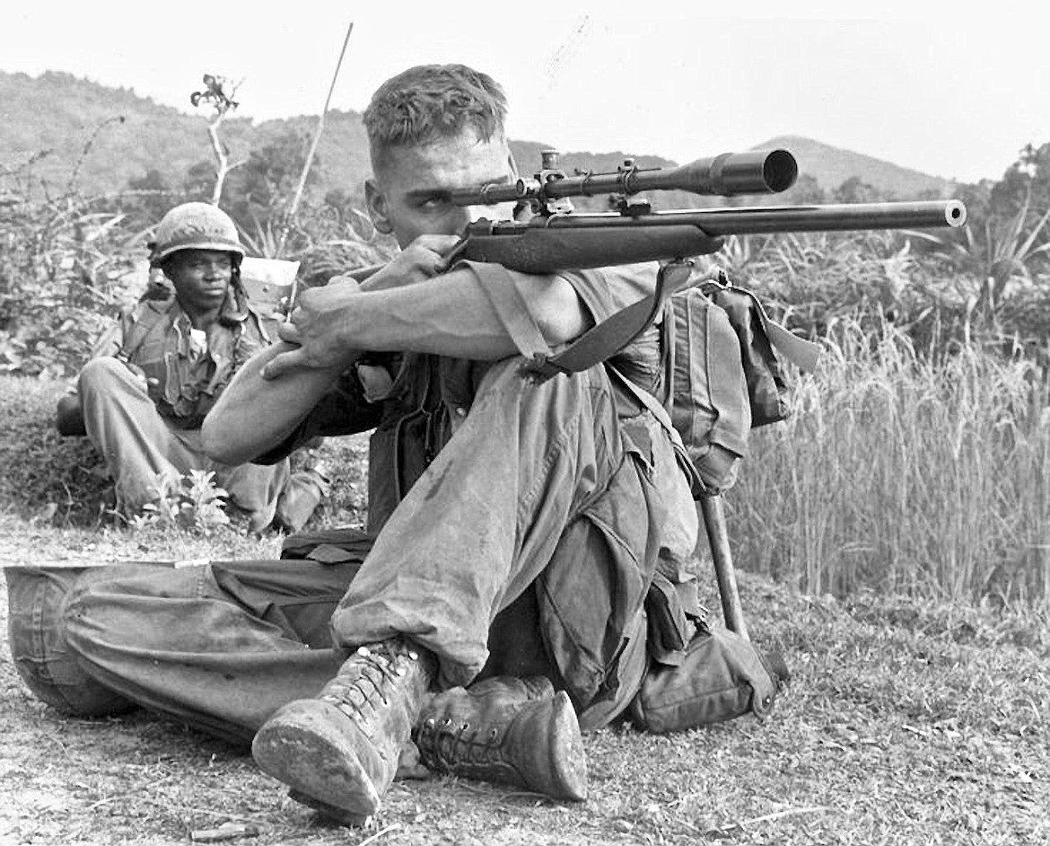 Legendary U.S. Marine Corps Gunnery Sergeant Carlos N. Hathcock had 93 confirmed kills as a sniper in the Vietnam War, and for 35 years held the record for a long-range kill, at 2,500 yards.