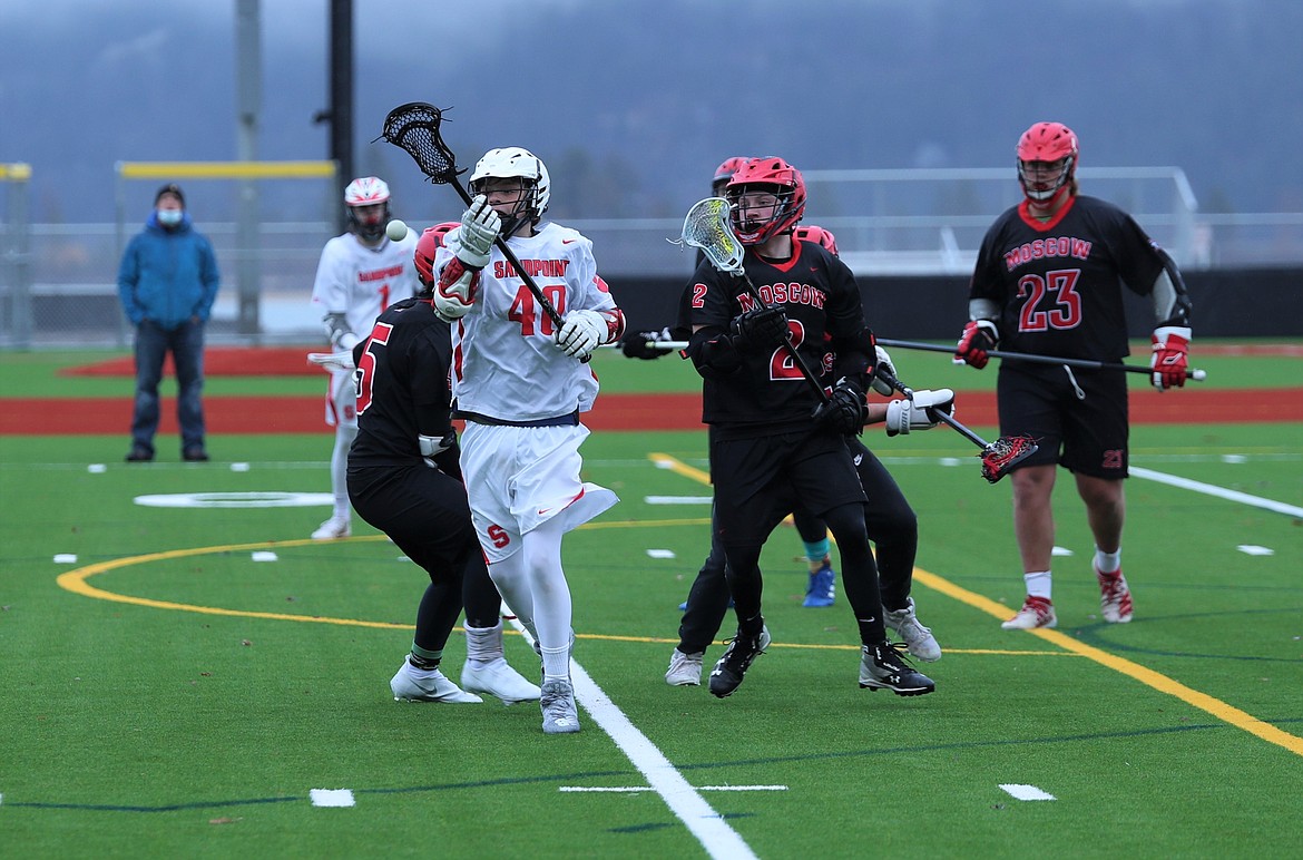 Gage Ramsay tries to secure a loose ball on Wednesday.