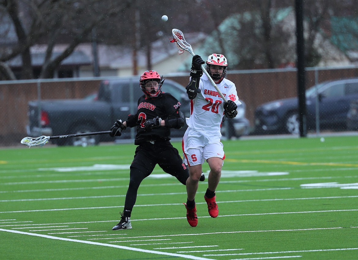 Kostas Bauck tries to avoid losing possession of the ball on Wednesday.