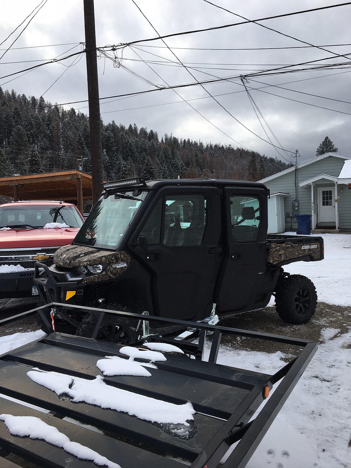 John Hantz's Can-Am side-by-side. A concerned neighbor reported Hantz missing on March 23 after he headed into the Lincoln County backcountry in the side-by-side with his dog. Rescuers found Hantz in safe condition the following day. (Photo courtesy of Rachel Hantz)