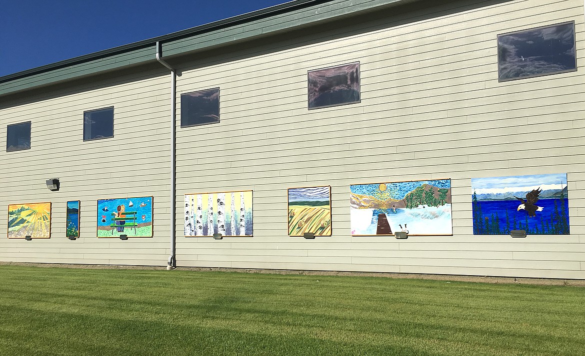Murals adorn the outside of Lakeside Elementary School as part of the West Shore Art Initiative. (Photo courtesy of Dan Benesch)