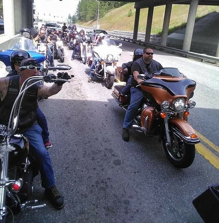 Members of Bikers Against Teen Addiction and Abuse, seen here during a ride last summer, are working with One More Time Northwest to grant wishes for two hospice patients who will be celebrated during a massive motorcycle cavalcade on Sunday.