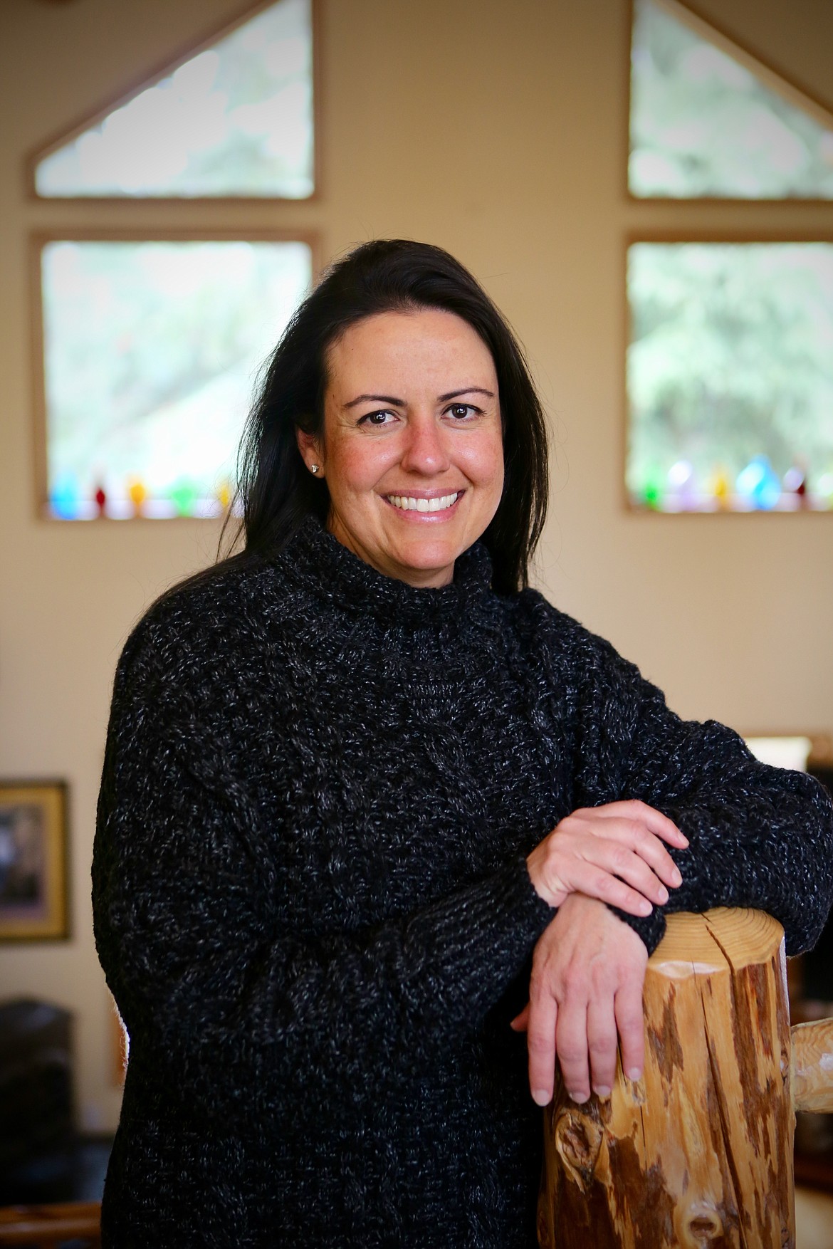 Carolina Cotman, owner of the Samaa Retreat Center, is pictured inside the center Thursday, March 25. 
Mackenzie Reiss/Bigfork Eagle