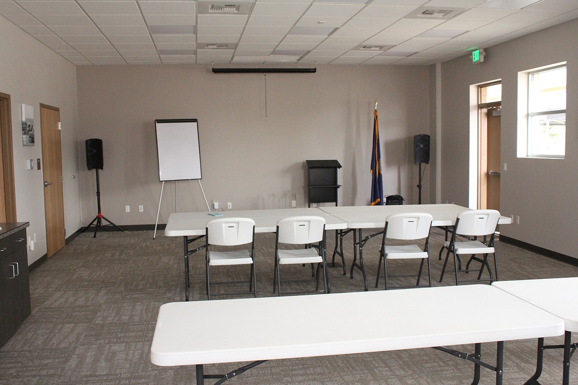 Boundary Country Sheriff's Annex new training room (Photo by Rose Shababy)