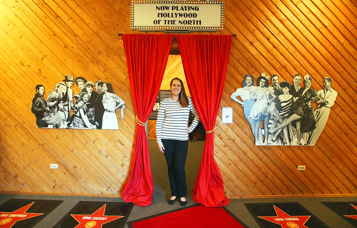 Britt Thurman, executive director of the Museum of North Idaho, stands in the entrance to the museum's new exhibit on Wednesday.