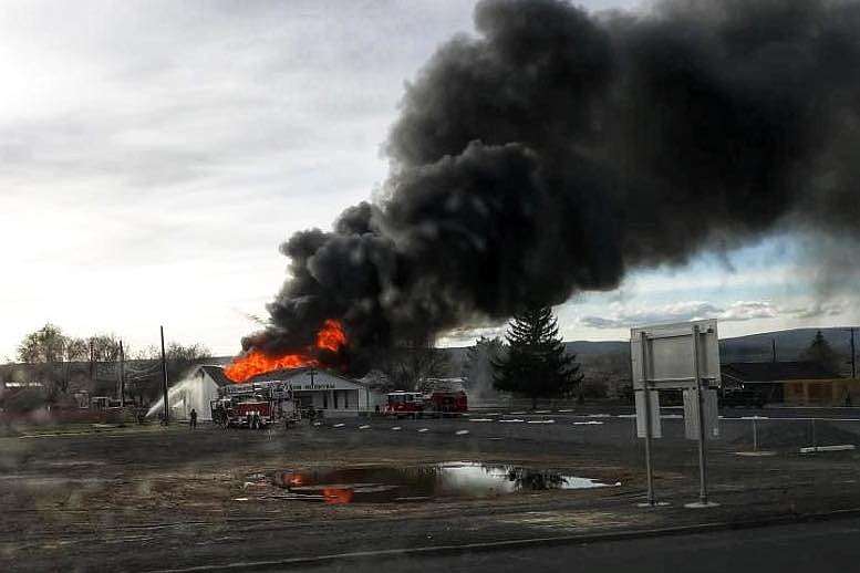 The House of Prayer Slavic Baptist Church at 315 Fifth Ave. SE in Soap Lake is a total loss.