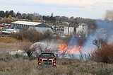 Moses Lake Fire Department responds to brush fire