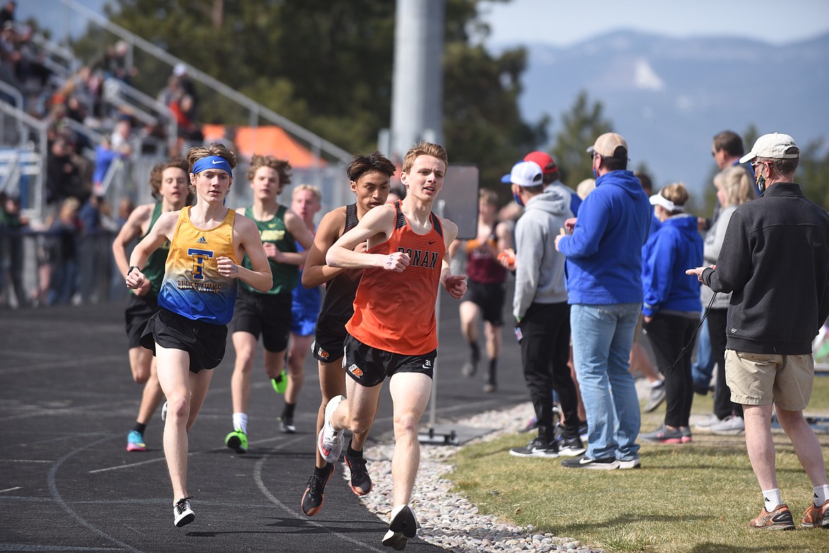 Thompson Falls senior Justin Morgan was second in the 800 run and third in the 1,600 Saturday at the Bigfork Invitational. (Scott Shindledecker/Valley Press)