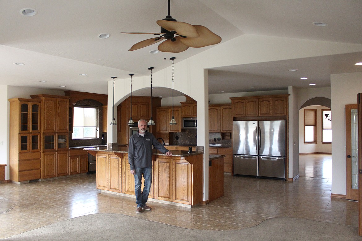 Kevin Burgess shows off the type of open-floor plan that home buyers seem to be looking for when searching for their new home in the Columbia Basin.