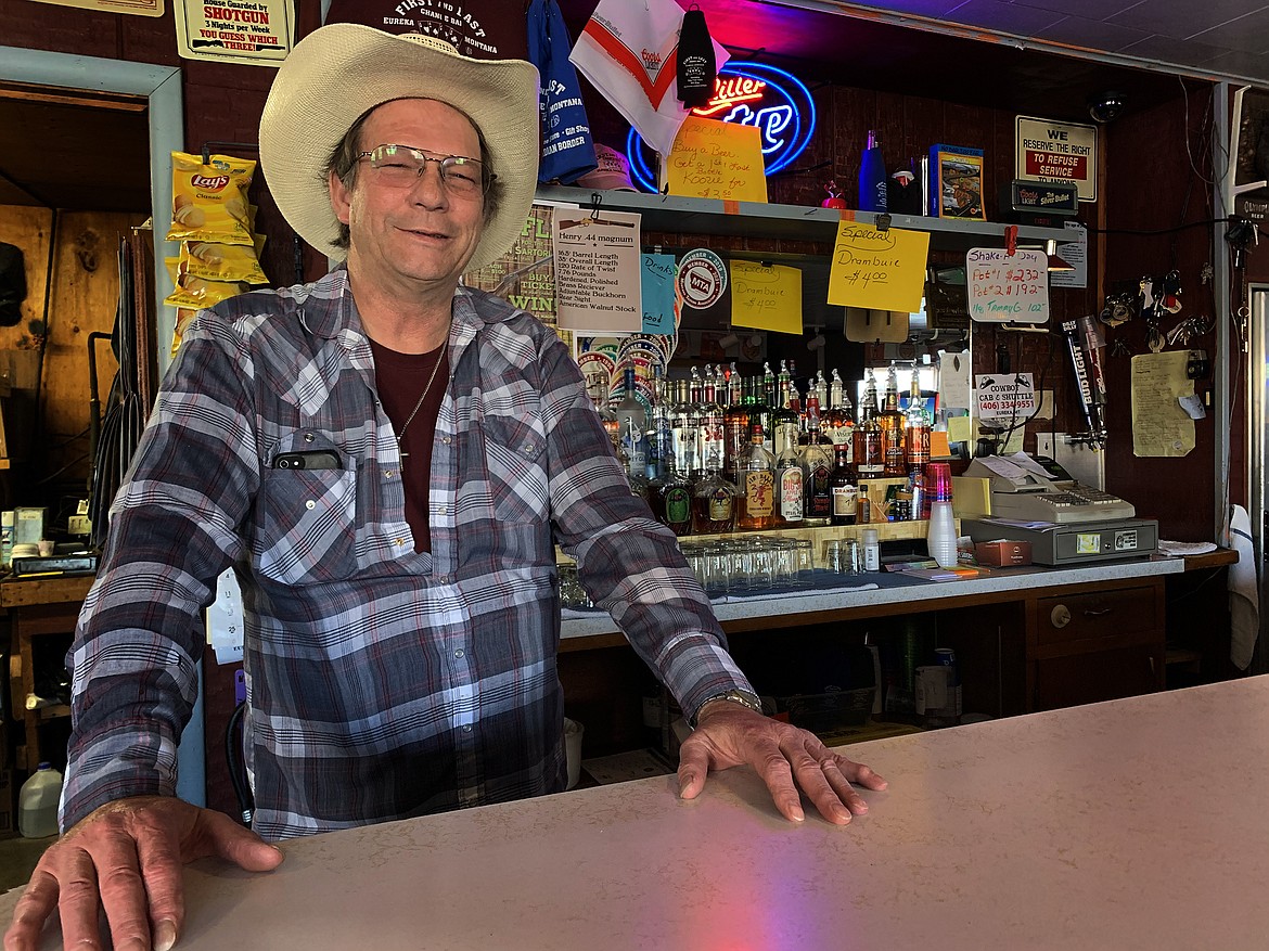 Owner Dave Clark of the First and Last Chance Bar at the Port of Roosville has seen a significant drop in business since the border was closed in March 2020. (Jeremy Weber/Daily Inter Lake)