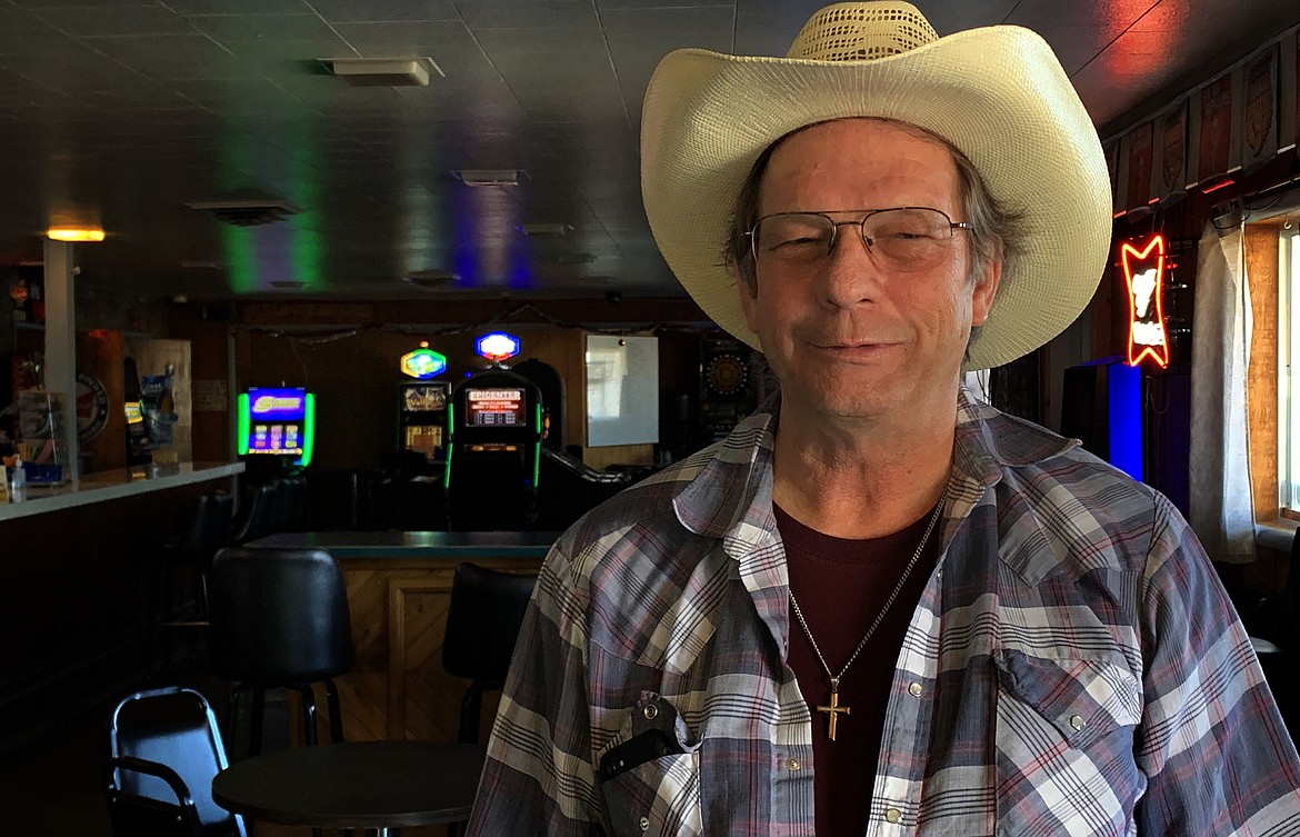 Owner Dave Clark of the First and Last Chance Bar at the Port of Roosville has seen a significant drop in business since the border was closed in March 2020. (Jeremy Weber/Daily Inter Lake)