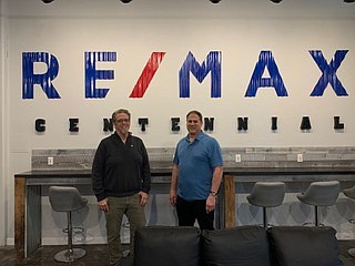 Courtesy photo
Sales associates Steven Cox and Michael Sousa are seen in the new office of Re/Max Centennial, located at 2145 N. Main St. in Riverstone.