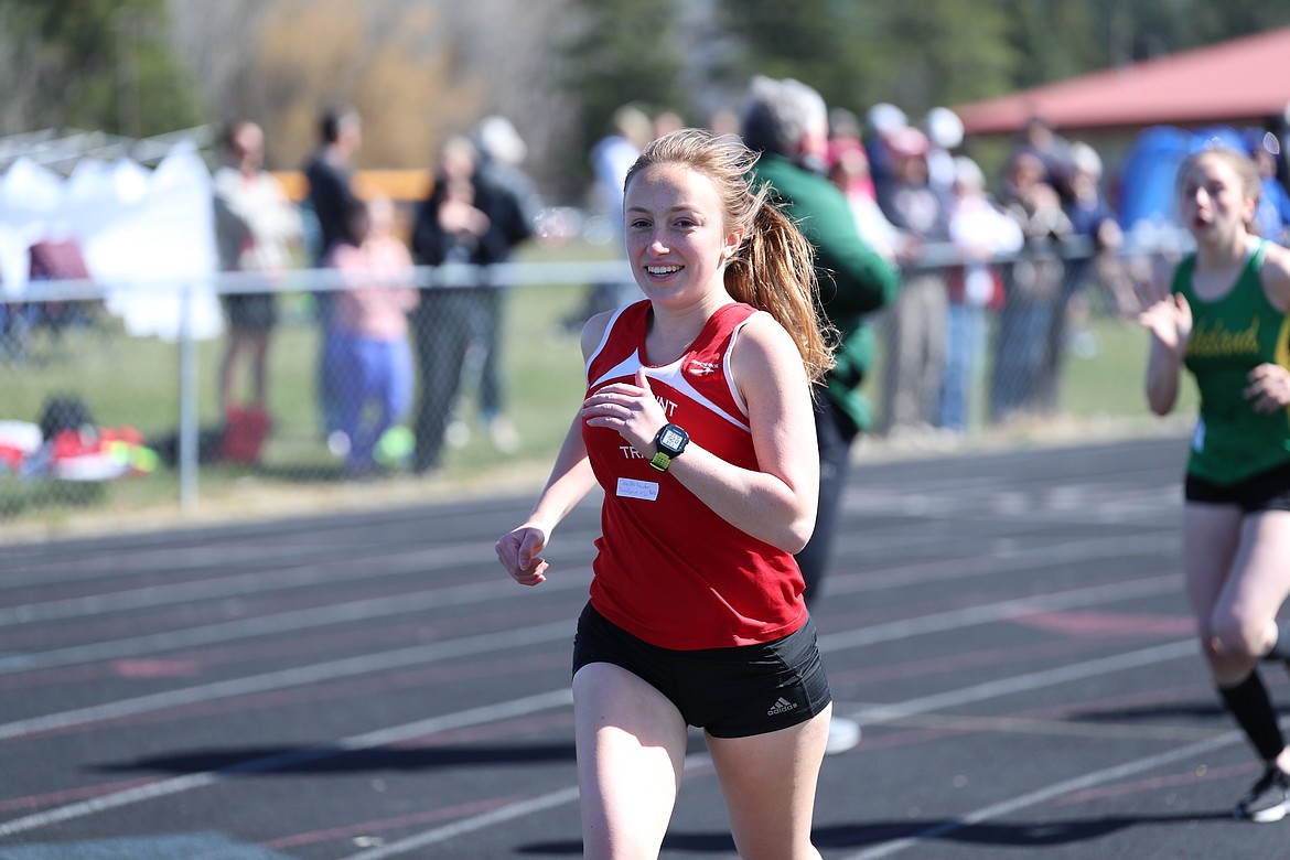 Camille Neuder competes in the 1600 Tuesday.