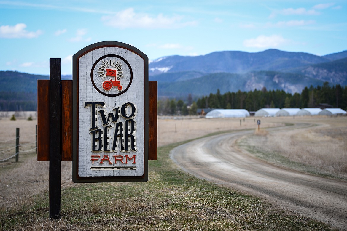 Two Bear Farm near Whitefish on Tuesday, April 13. (Casey Kreider/Daily Inter Lake)