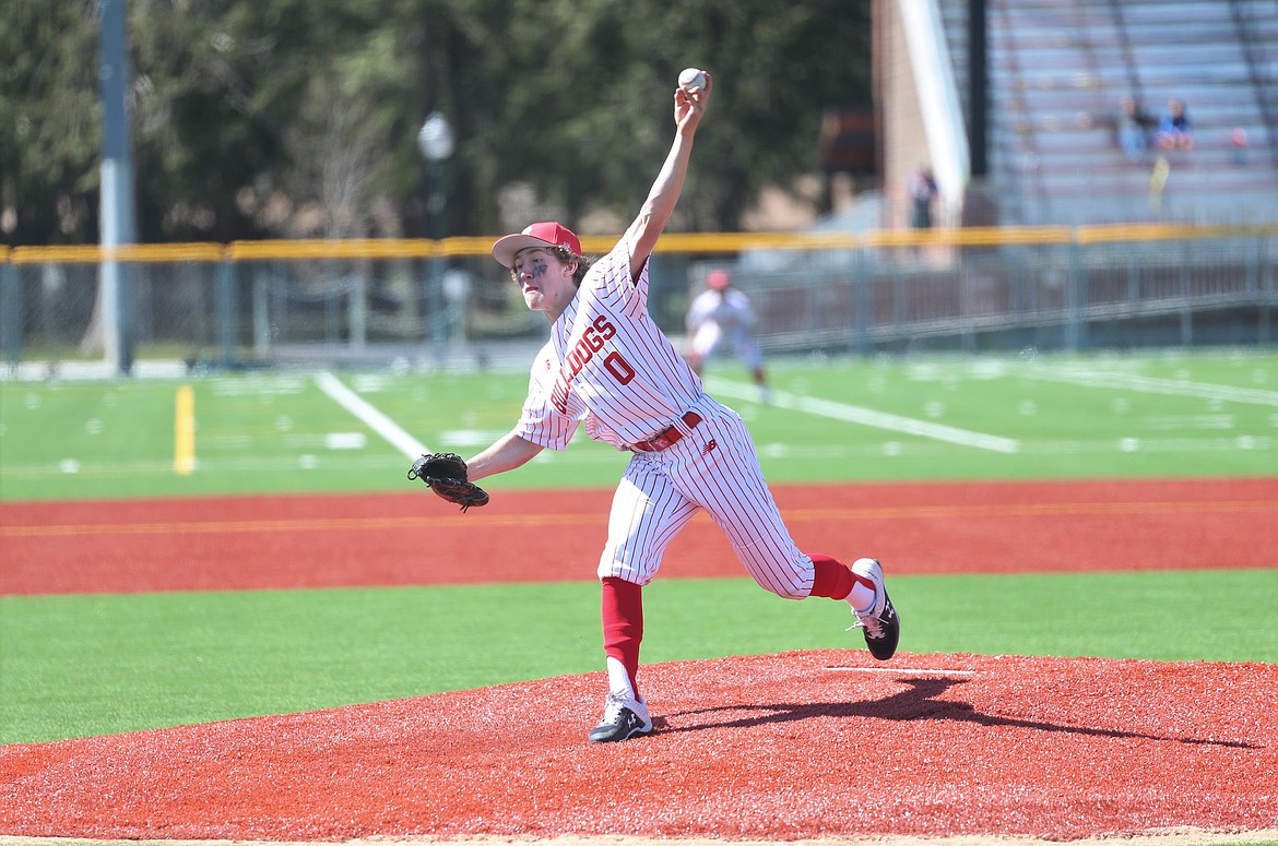 Jack Zimmerman throws a pitch on Saturday.